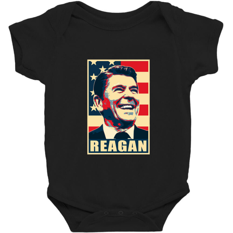 Ronald Reagan Baby Bodysuit by terrorbytes | Artistshot