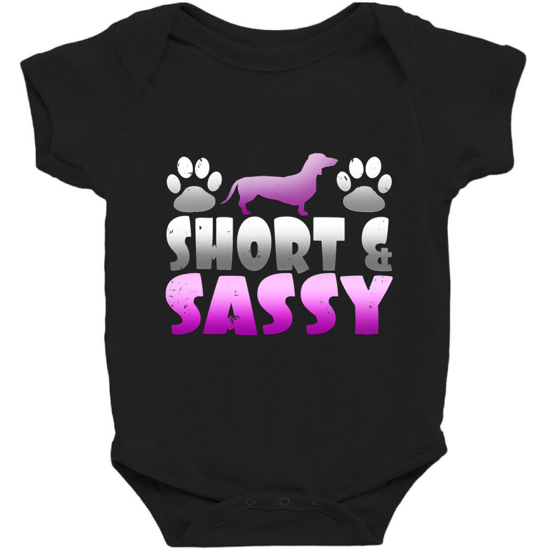 Cute Short And Sassy Wiener Dog Short Legged Hound T Baby Bodysuit | Artistshot