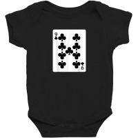 Nine Of Clubs Playing Card T Shirt Poker Player Costume Baby Bodysuit | Artistshot