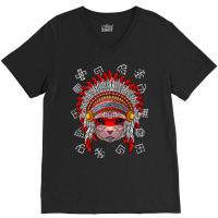 Indigenous Sphynx T  Shirt Indigenous Sphynx Native American Cat India V-neck Tee | Artistshot