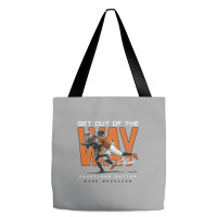 Courtland Sutton Get Out Of The Way Tote Bags | Artistshot