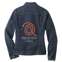 This Is How I Roll Firefighter Fire Hose Extinguish Fun Gift Ladies Denim Jacket | Artistshot