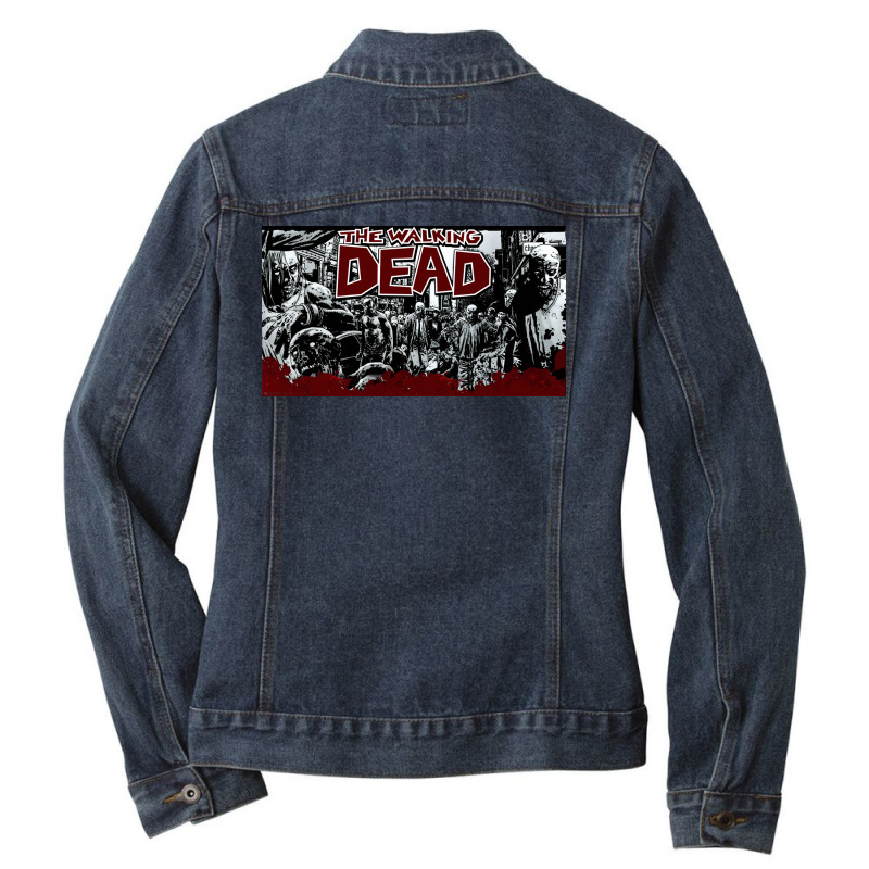 Walking Dead Ladies Denim Jacket by lukma | Artistshot