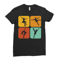 Skating T Shirt Retro Figure Skating I Ice Dancer I Ice Skating T Shir Ladies Fitted T-shirt | Artistshot