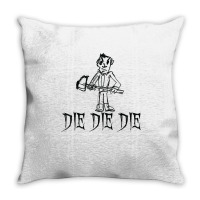 Die Die Die Halloween Costume Word Design T Shirt Throw Pillow | Artistshot