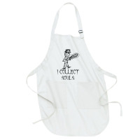 I Collect Souls Halloween Costume Word Design T Shirt Full-length Apron | Artistshot