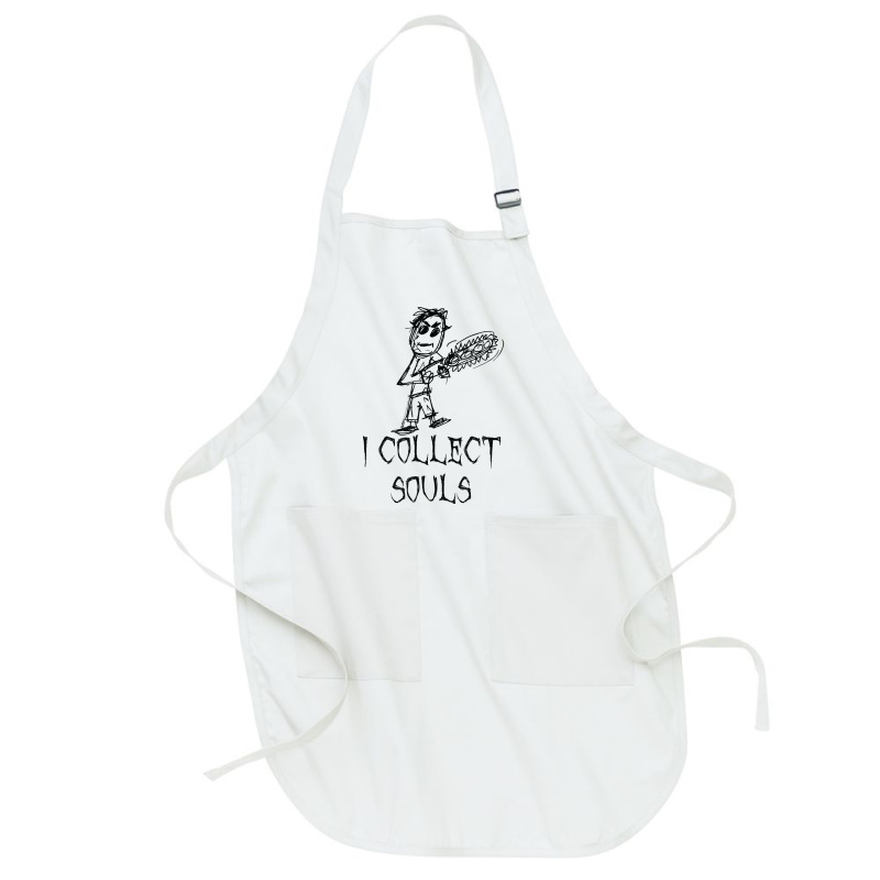 I Collect Souls Halloween Costume Word Design T Shirt Full-length Apron | Artistshot