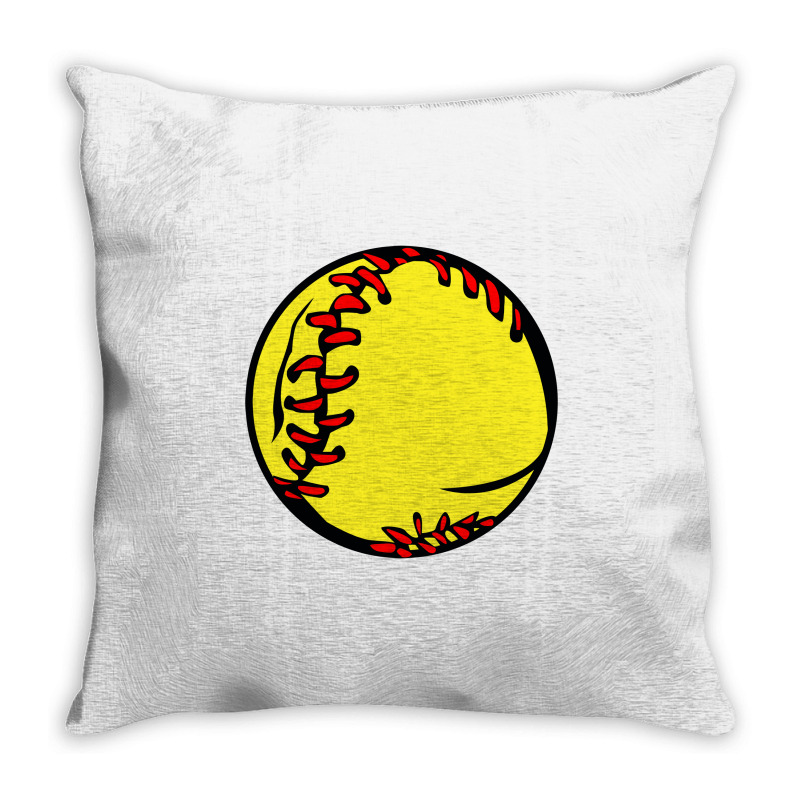 People's Republic Of Burlington Softball Throw Pillow | Artistshot