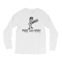 Free Van Rides Halloween Costume Word Design T Shirt Long Sleeve Shirts | Artistshot