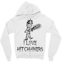 I Love Hitchhikers Halloween Costume Word Design T Shirt Zipper Hoodie | Artistshot