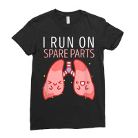 I Run On Spare Parts Lung Love Organ Donation Vintage T Shirt Ladies Fitted T-shirt | Artistshot