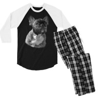 Bulldog With Sideburns T Shirtbulldog With Sideburns T Shirt Men's 3/4 Sleeve Pajama Set | Artistshot