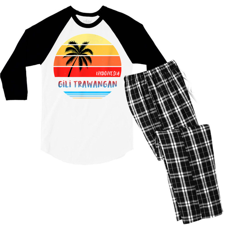 Gili Trawangan Shirt  Gili Trawangan Indonesia T Shirt Men's 3/4 Sleeve Pajama Set | Artistshot