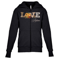 Autumn Season T  Shirt Love Autumn Patchwork T  Shirt Youth Zipper Hoodie | Artistshot