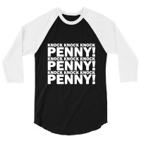 Knock Knock Knock Penny 3/4 Sleeve Shirt | Artistshot