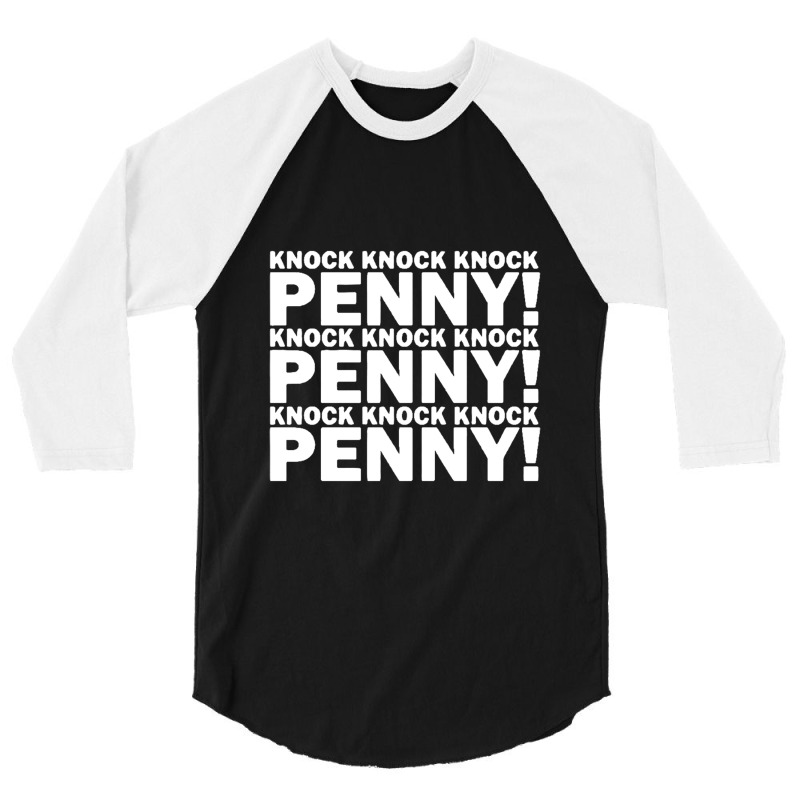 Knock Knock Knock Penny 3/4 Sleeve Shirt | Artistshot