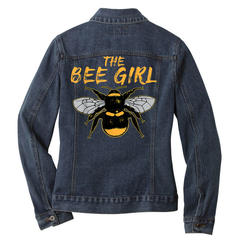 Cute Bee Keeper The Bee Girl Bee Costume Women T Shirt Ladies Denim Jacket | Artistshot