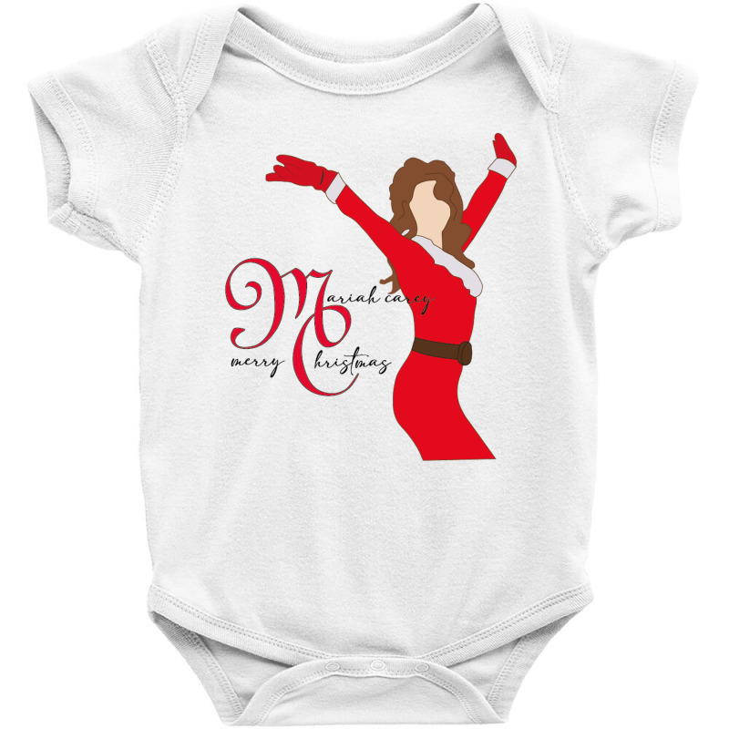 Mariah Carey Merry Christmas Baby Bodysuit by coşkun | Artistshot