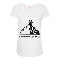 Fagradalsfjall Mountain Volcano Iceland 2021 Maternity Scoop Neck T-shirt | Artistshot