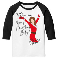 Mariah Carey Merry Christmas Baby! Youth 3/4 Sleeve | Artistshot