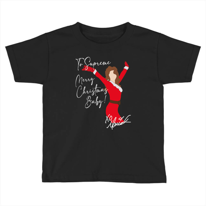 Mariah Carey Merry Christmas Baby White Toddler T-shirt by coşkun | Artistshot