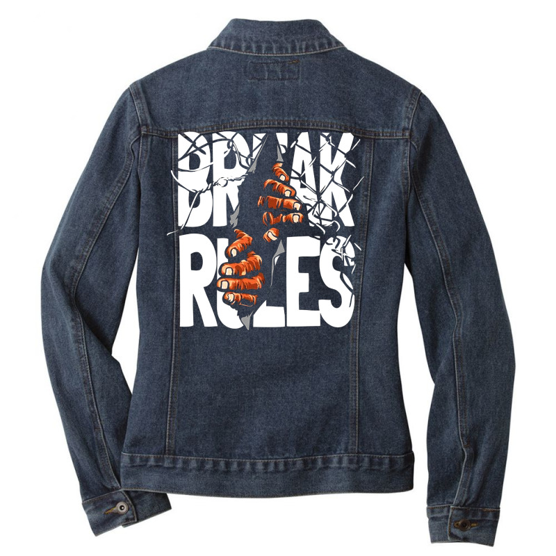 #break Rules Ladies Denim Jacket | Artistshot