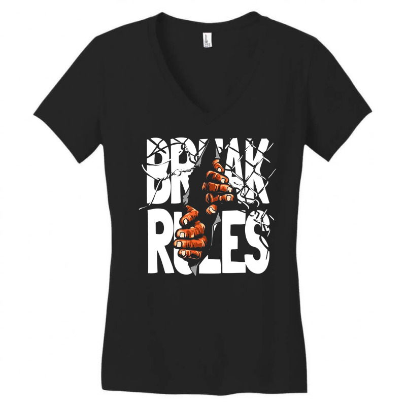 #break Rules Women's V-neck T-shirt | Artistshot