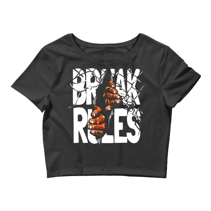 #break Rules Crop Top | Artistshot