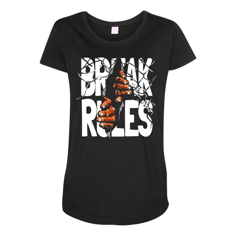 #break Rules Maternity Scoop Neck T-shirt | Artistshot