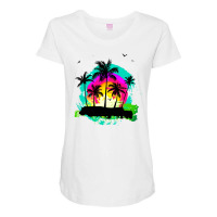 The Island Maternity Scoop Neck T-shirt | Artistshot