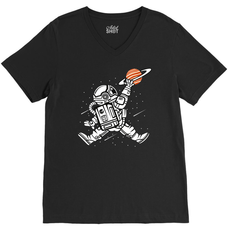 Astronaut In Outer Space V-neck Tee | Artistshot