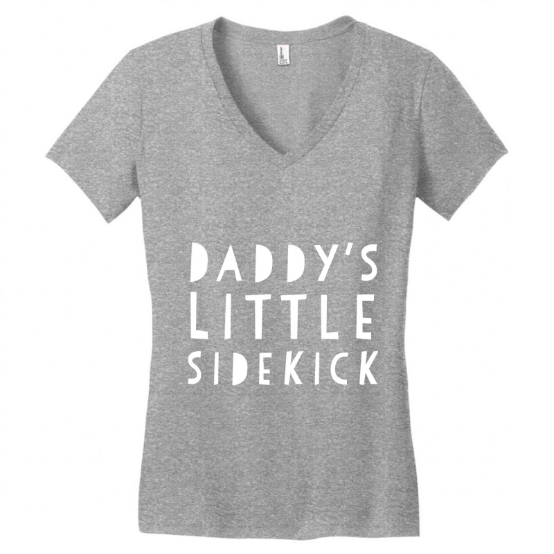 Father's Day  For Kid Boys And Girls Daddys Sidekick Women's V-Neck T-Shirt by Binhthai9809 | Artistshot