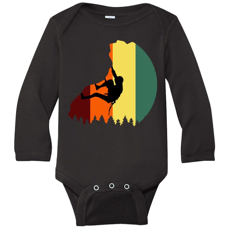 Boulder Mountaineer Climber Long Sleeve Baby Bodysuit | Artistshot