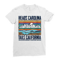 Womens Vintage Heads Carolina Tail California Summer Beach Paradise V Ladies Fitted T-shirt | Artistshot