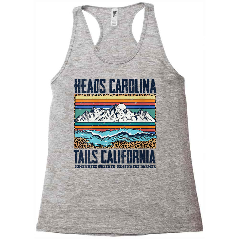 Womens Vintage Heads Carolina Tail California Summer Beach Paradise V Racerback Tank by nycerecoverdell | Artistshot