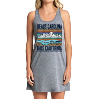 Womens Vintage Heads Carolina Tail California Summer Beach Paradise V Tank Dress | Artistshot