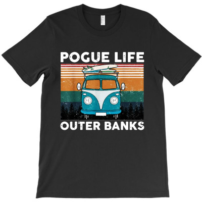 Pogue Life Outer Banks Retro Vintage T-shirt Designed By Juliarman Eka Putra