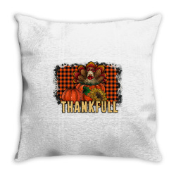Thankfull Turkey Throw Pillow Designed By Badaudesign