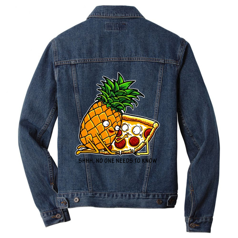 Pizza And Pineapple Men Denim Jacket by frizidan | Artistshot