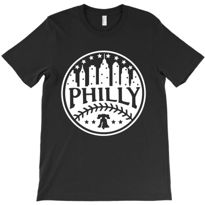 Philadelphia Baseball City Skyline Philly T-shirt Designed By Juliarman Eka Putra