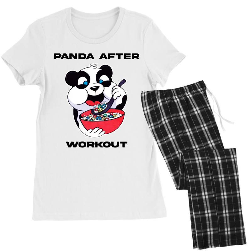 Panda Working Out Women's Pajamas Set by frizidan | Artistshot