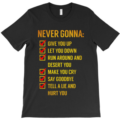 Never Gonna Give You Up Essential T-shirt Designed By Winda Amelia