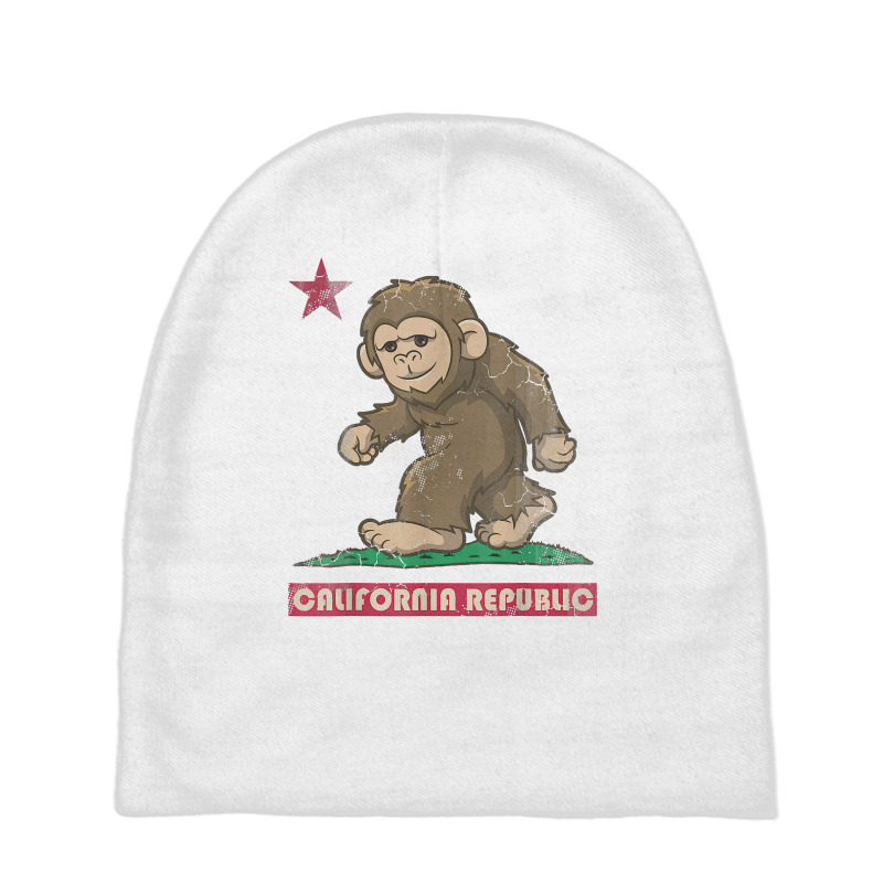 California Republic Bigfoot Flag Sasquatch Squatch Funny T Shirt Baby Beanies by nycerecoverdell | Artistshot