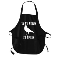 Birds Spie Conspiracy Joke Meme Surveillance  Mens & Womens Pullover H Medium-length Apron | Artistshot