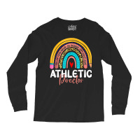 Athletic Director Leopard Rainbow Back To School Sport Coach T Shirt Long Sleeve Shirts | Artistshot