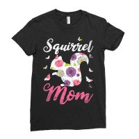 Funny Forest Animal Squirrel Mom Mothers Day Gift Squirrel Ladies Fitted T-shirt | Artistshot