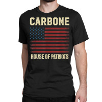 Carbone Last Name Surname American Flag Family T Shirt Classic T-shirt | Artistshot