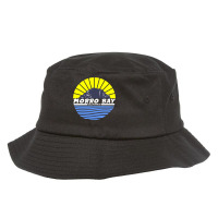 Morro Bay Morro Rock California Long Sleeve T Shirt Bucket Hat | Artistshot