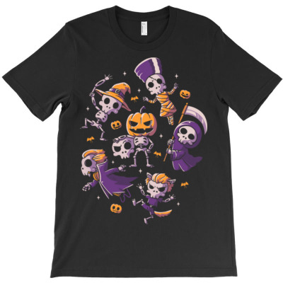 Spooky Skeletons T-shirt Designed By Bariteau Hannah