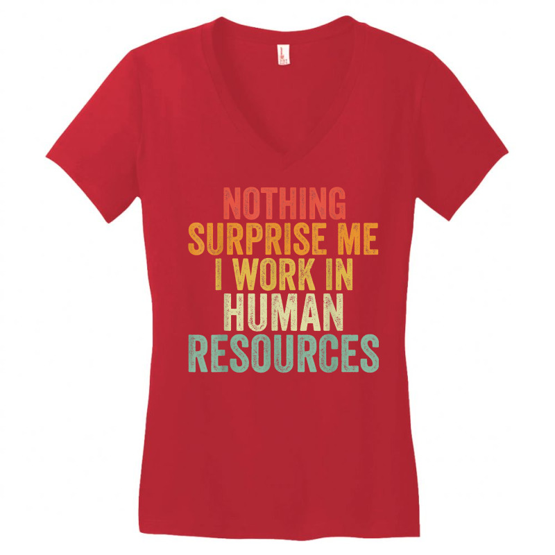 Human Resources Team Funny Hr Manager I'm In Hr Voice Retro T Shirt Women's V-Neck T-Shirt by muhrlycogant3h | Artistshot